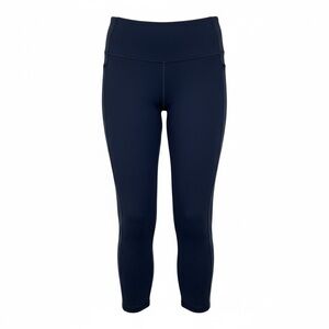 Athleta Womens Chaturanga Crop Yoga Pants Size M Black Nylon Stretch